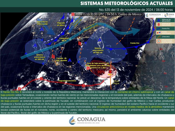 Clima hoy en Cancún y Quintana Roo: Nublado con ambiente cálido