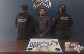 Policía Estatal detiene a presunto distribuidor de droga