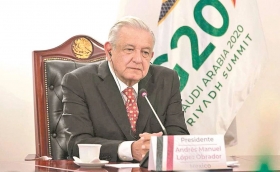 AMLO pide ante el G20 anular deudas y mejorar créditos