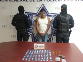 Policía Estatal detiene a presunto narcovendedor