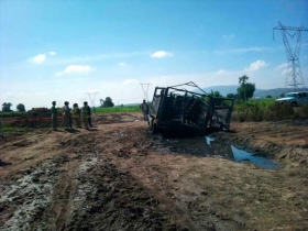 Ladrones de hidrocarburo escaparon de la zona