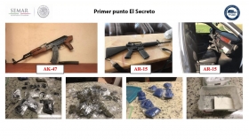 Armas, drogas y vehículos de lujo fueron asegurados       