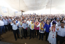 Juan Macías, Presidente del CDM de Cuetzalan presentó los avances alcanzados durante su gestión.