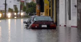 Fuerte lluvia se registró en Puebla