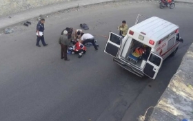 Fue embestido por un veh&iacute;culo