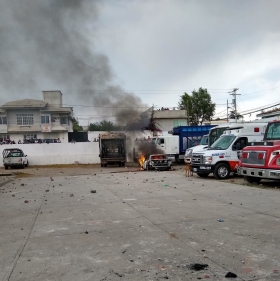 A la zona arribaron granaderos de la SSP 