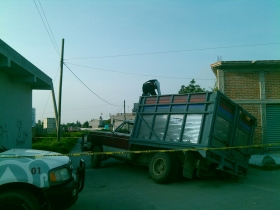 Cae en bache con combustible