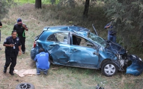 El accidente se registr&oacute; minutos despu&eacute;s de las 13 horas