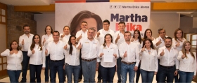 Se reunió con los integrantes del equipo que la acompañarán durante el periodo de campaña