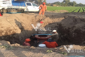 Controlan incendio en toma clandestina