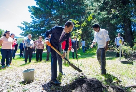 Rector BUAP, planta un árbol